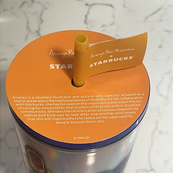 Starbucks | New Ananya Rao-Middleton 24oz cold cup Collaboration 2024 - Picture 5 of 8